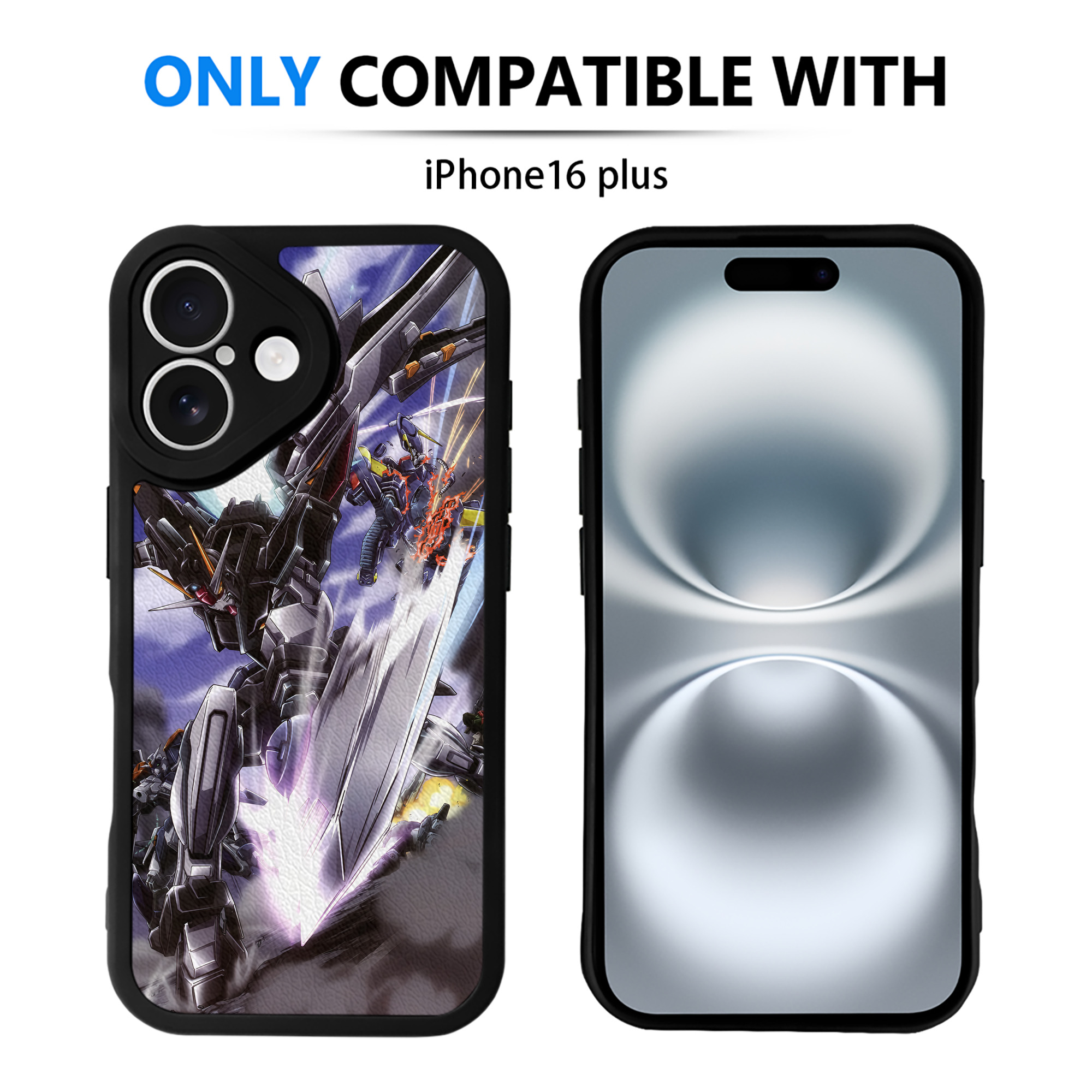 （画像用） 機動戦士ガンダム Mobile Suit Gundam 【iPhone 16シリーズ対応】シリコンスマホケース（レザー調） 材質：シリコン